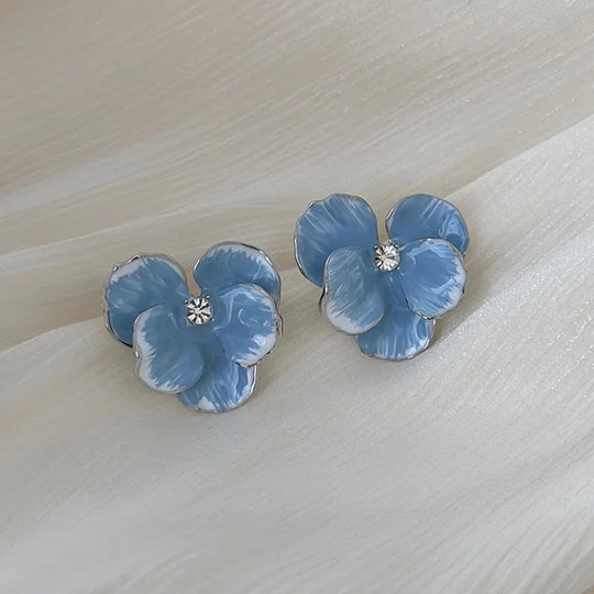 Maja | Boucles d'Oreilles Émail Fleuries