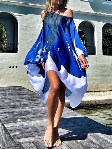 Maricar | Asymmetrische Lange Zomerjurk