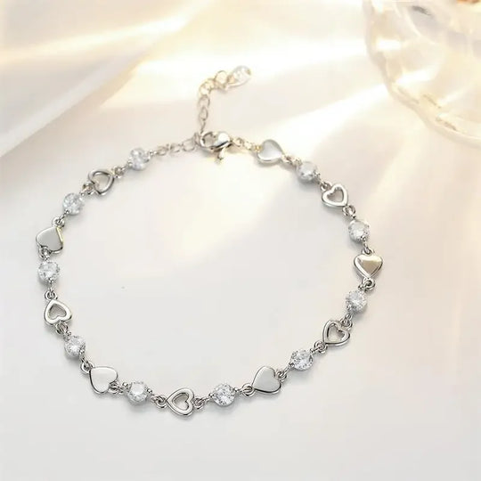 Calista | Bracelet cœur en argent 925