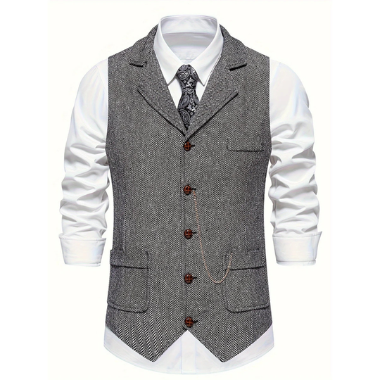 Sleeveless Vest with V-neck for Men