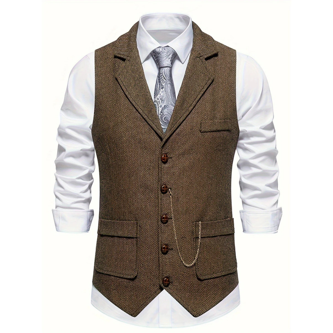 Sleeveless Vest with V-neck for Men