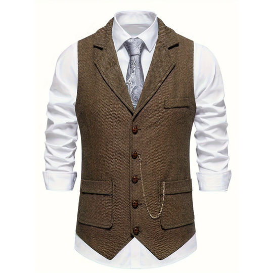 Sleeveless Vest with V-neck for Men
