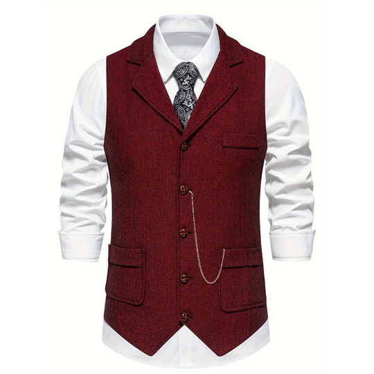 Sleeveless Vest with V-neck for Men