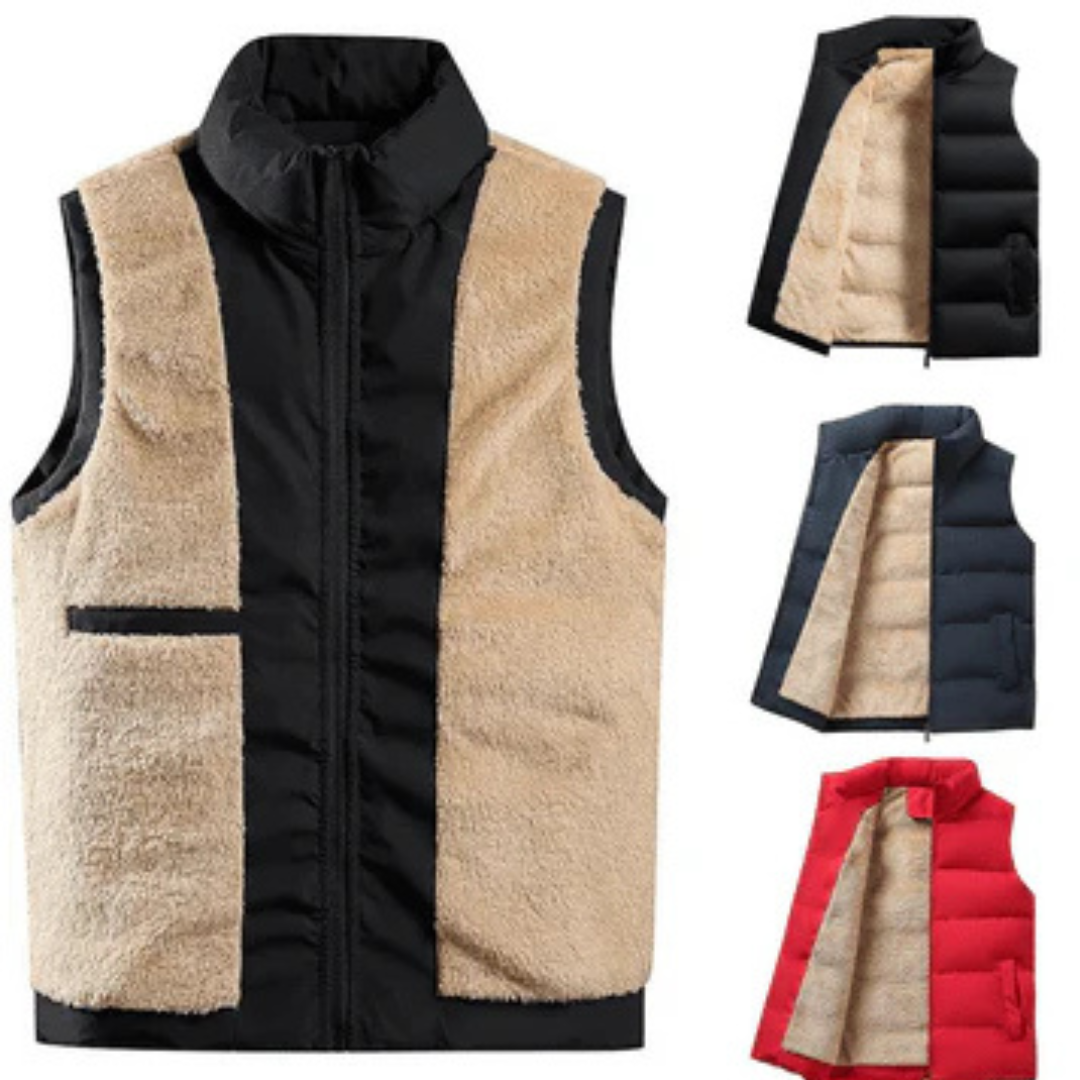 Sleeveless Zipper Vest for Men