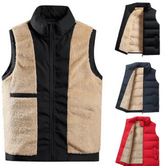 Sleeveless Zipper Vest for Men