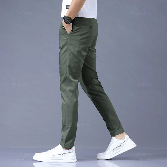 Slim Fit Stretch Pants for Men