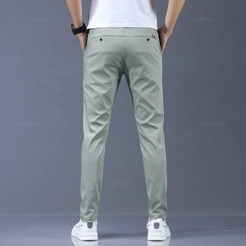 Slim Fit Stretch Pants for Men