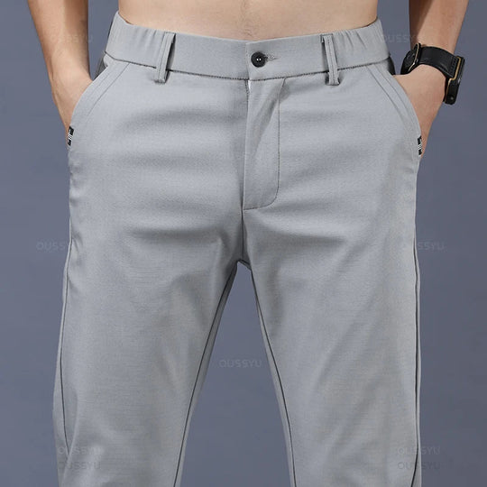 Slim Fit Stretch Pants for Men