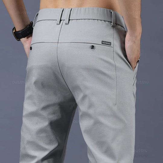 Slim Fit Stretch Pants for Men