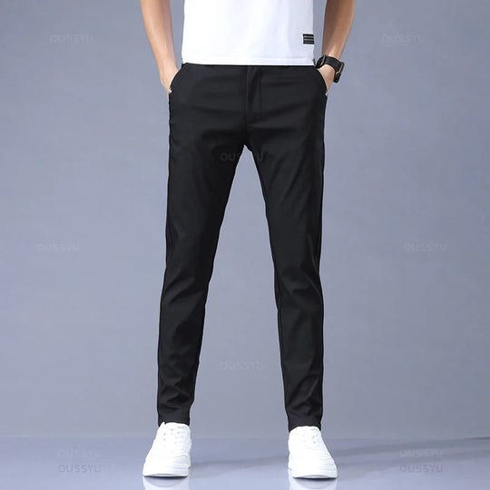 Slim Fit Stretch Pants for Men