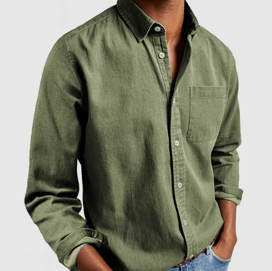 Soft Blend Denim Shirt for Men