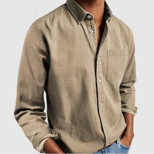 Soft Blend Denim Shirt for Men