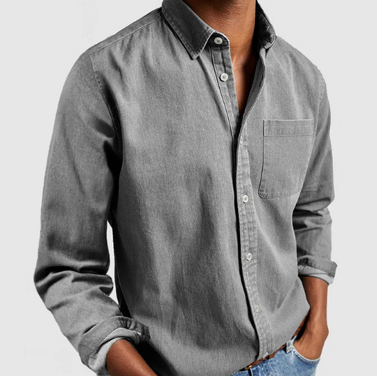 Soft Blend Denim Shirt for Men