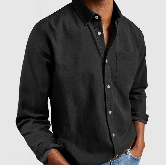 Soft Blend Denim Shirt for Men