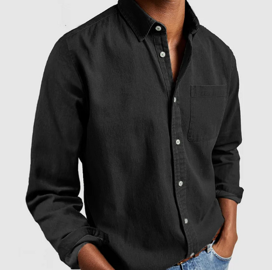 Soft Blend Denim Shirt for Men