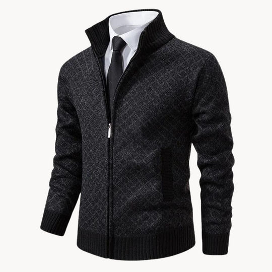 Turtleneck Sweater with Wind Barrier for Men