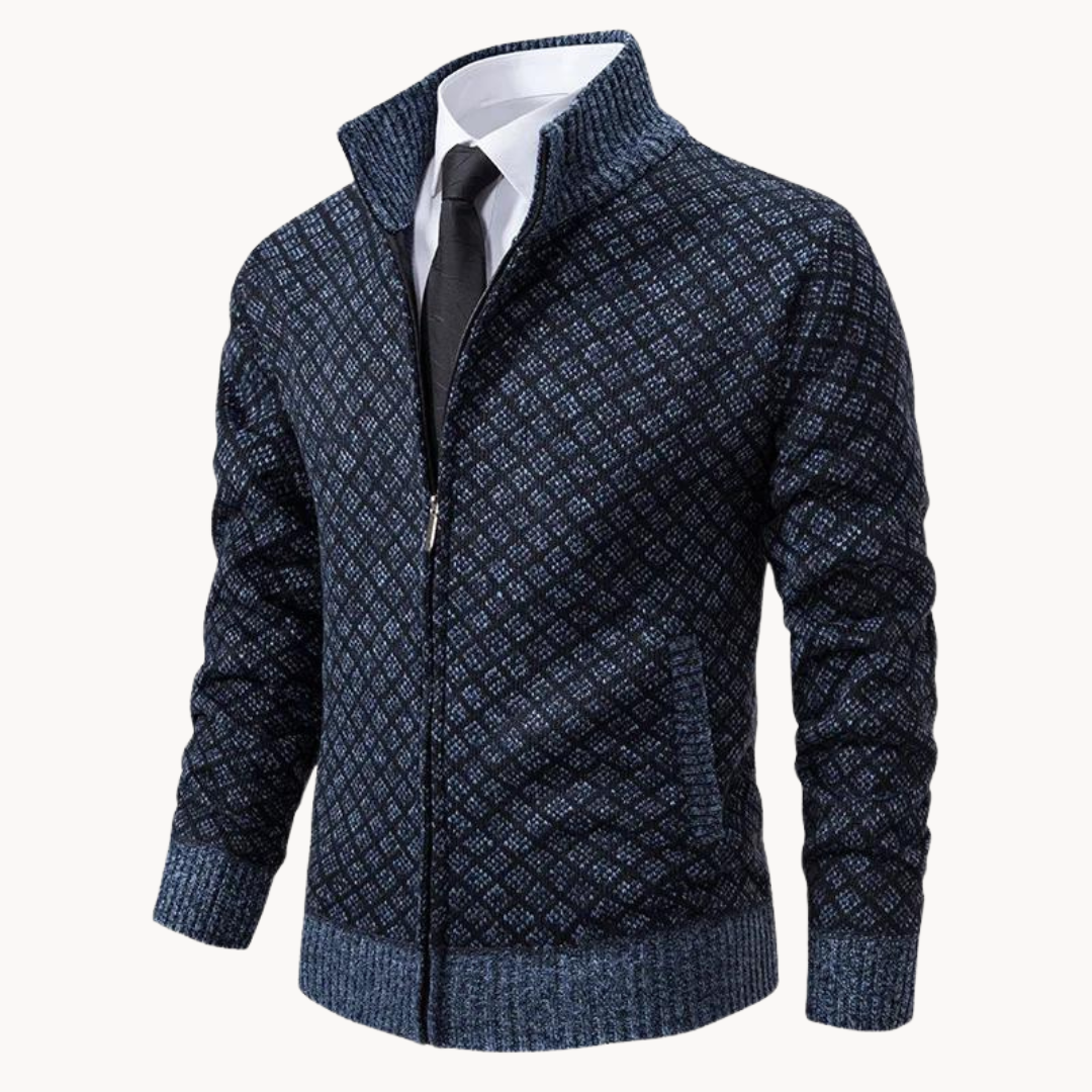 Turtleneck Sweater with Wind Barrier for Men