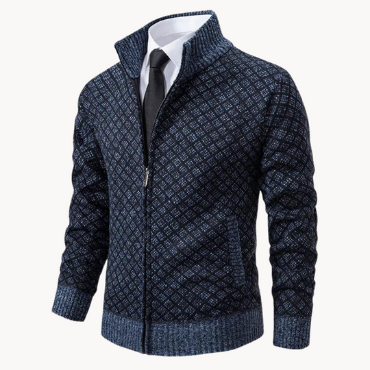 Turtleneck Sweater with Wind Barrier for Men