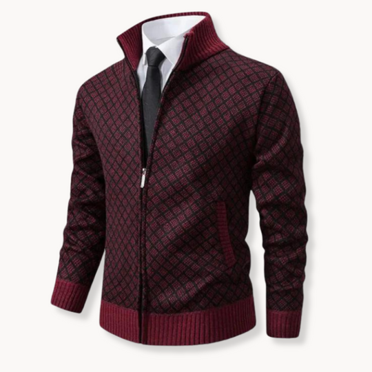 Turtleneck Sweater with Wind Barrier for Men