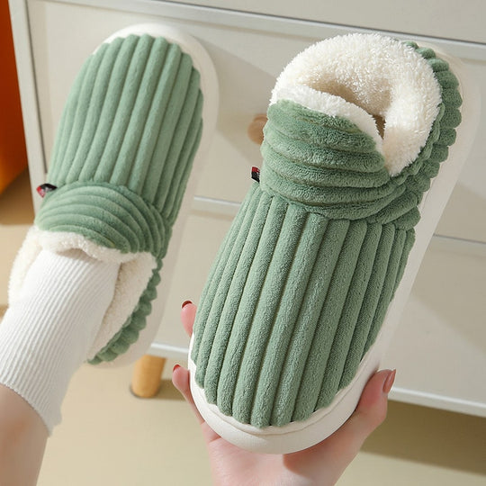 Freya Bootie Style Slippers | Ribbed Fleece Lined Slippers
