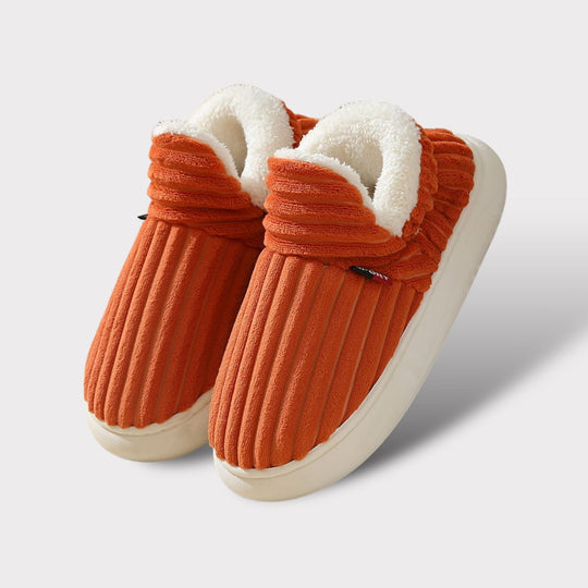 Freya Bootie Style Slippers | Ribbed Fleece Lined Slippers