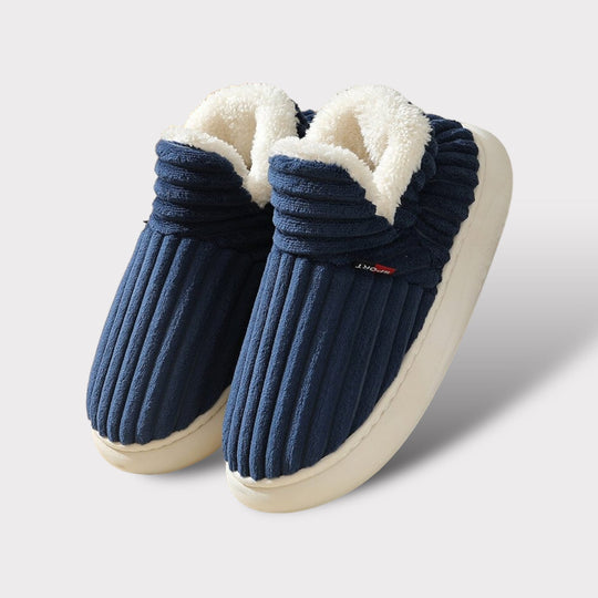 Freya Bootie Style Slippers | Ribbed Fleece Lined Slippers