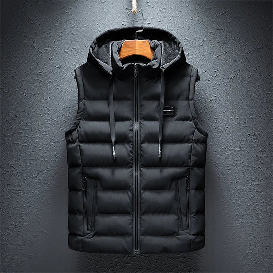 Warm Hooded Vest for Men