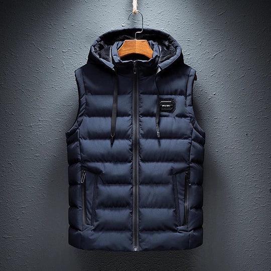 Warm Hooded Vest for Men