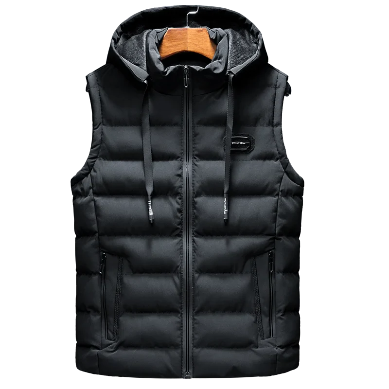 Warm Hooded Vest for Men