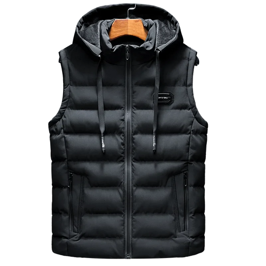 Warm Hooded Vest for Men