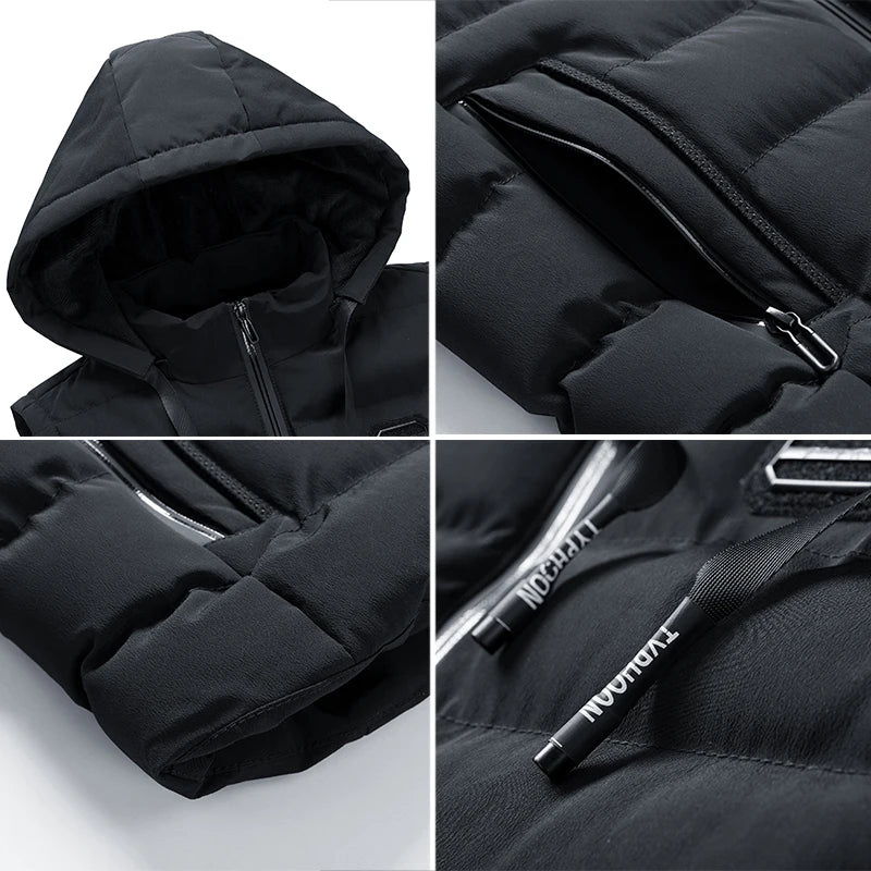 Warm Hooded Vest for Men