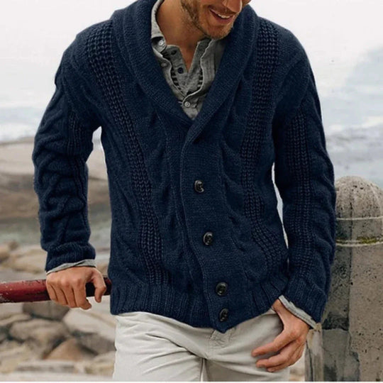Warm Knit Cardigan for Men
