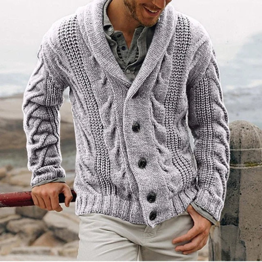 Warm Knit Cardigan for Men