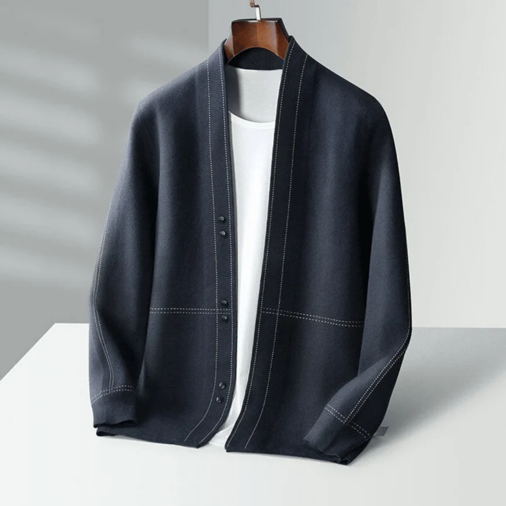 Warm Long-Sleeved Cardigan for Men