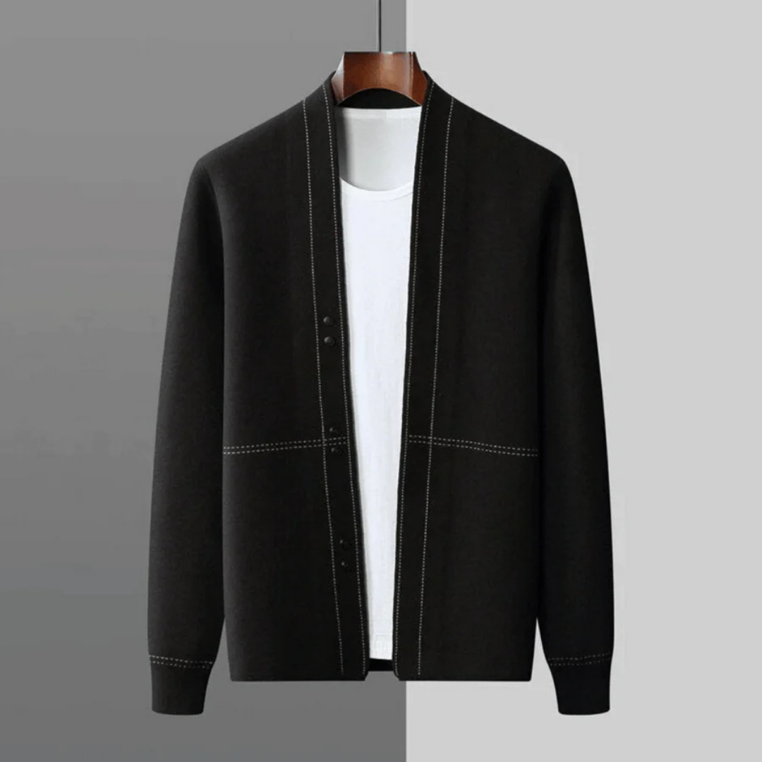 Warm Long-Sleeved Cardigan for Men