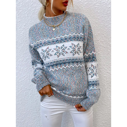 Warm Long-Sleeved Sweater for Women