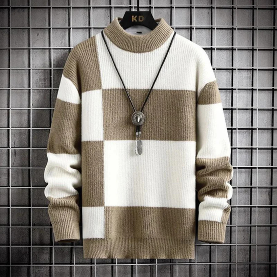 Warm Round Neck Sweater for Men