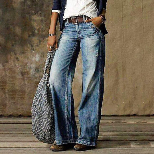 Wide Leg Trousers for Women - Relaxed Fit Fashion Pants