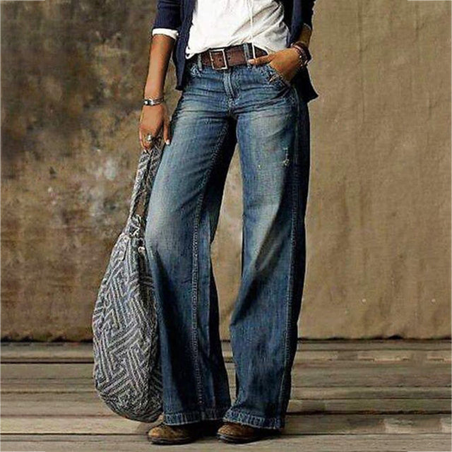 Wide Leg Trousers for Women - Relaxed Fit Fashion Pants
