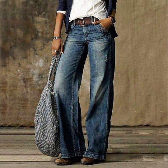 Wide Leg Trousers for Women - Relaxed Fit Fashion Pants
