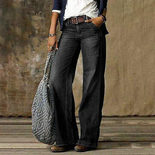 Wide Leg Trousers for Women - Relaxed Fit Fashion Pants
