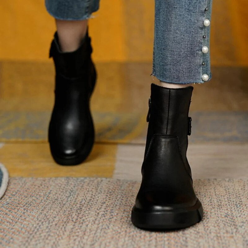 Odeline | Bottes en cuir polyvalentes