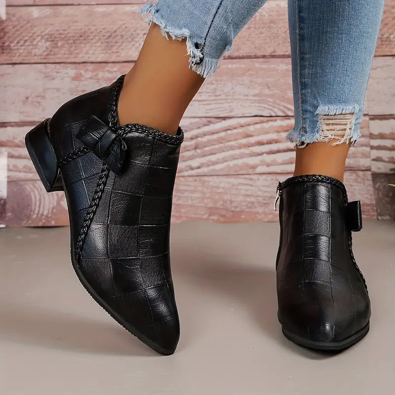 Isalie | Bottines Confortables à Petit Talon