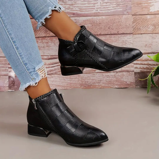 Isalie | Bottines Confortables à Petit Talon