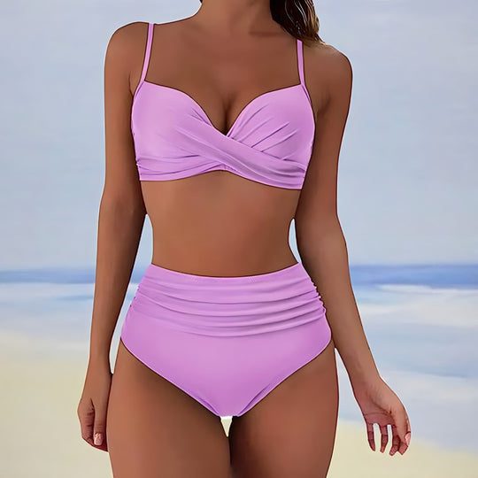 Aveline - Bikini élégant taille haute