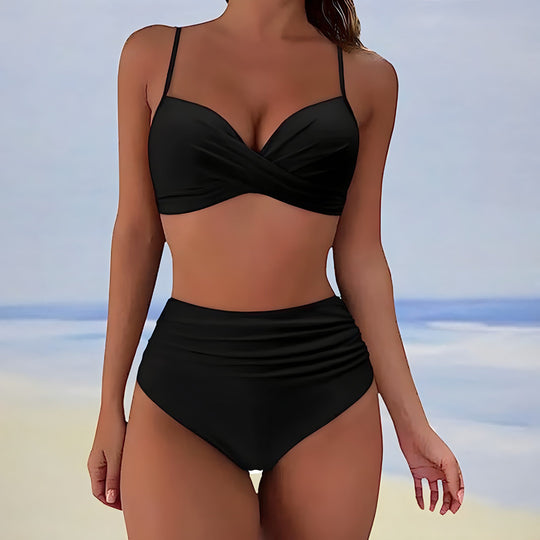 Aveline - Bikini élégant taille haute