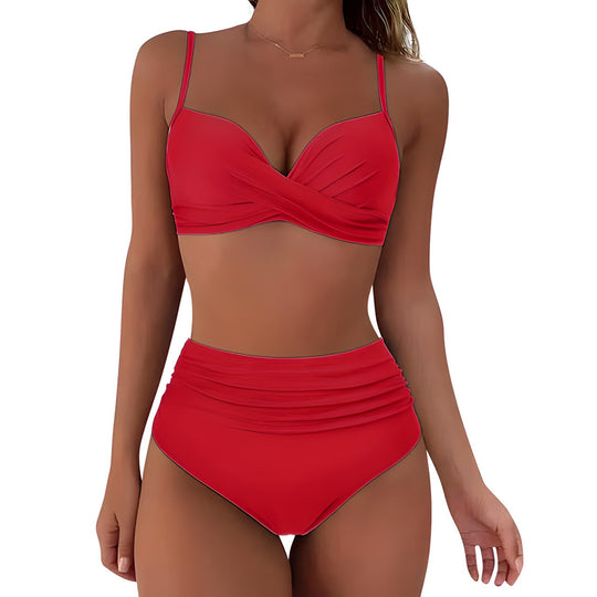 Aveline - Bikini élégant taille haute