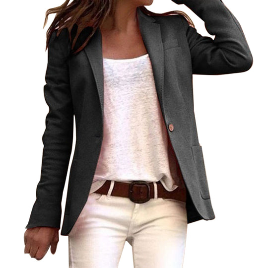 Jareth | Blazer femme slim à manches longues à bouton revers