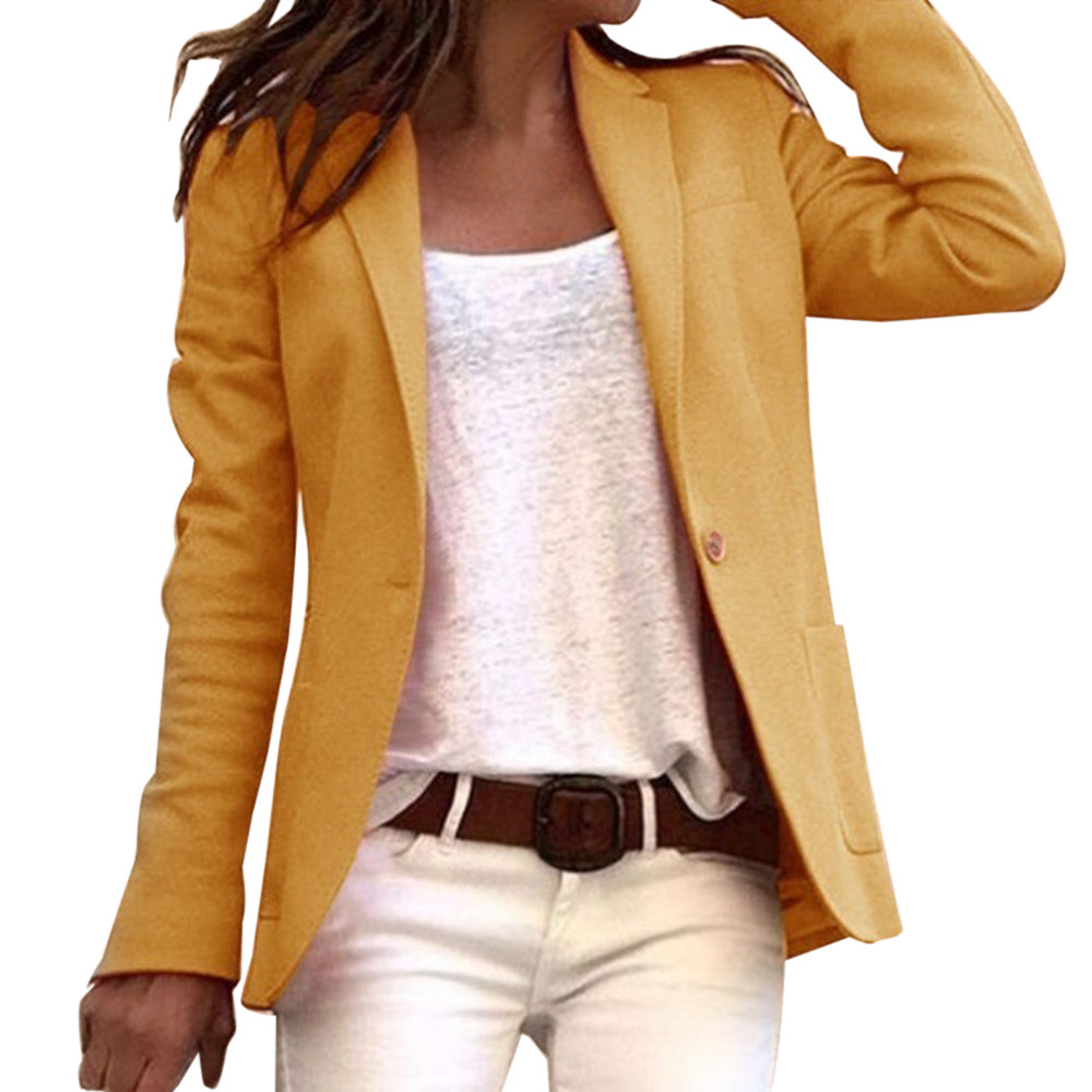 Jareth | Blazer femme slim à manches longues à bouton revers