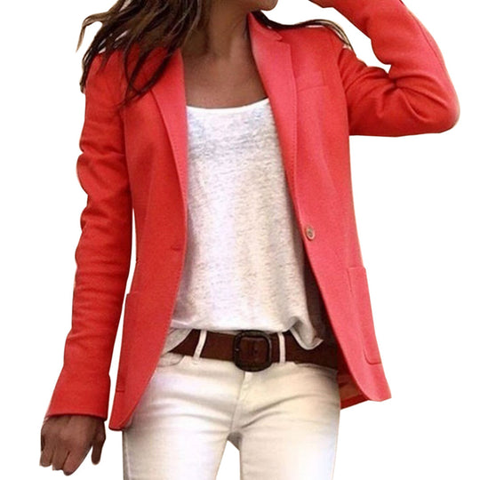 Jareth | Blazer femme slim à manches longues à bouton revers